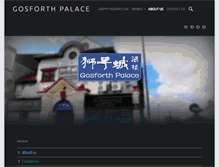 Tablet Screenshot of gosforthpalace.com